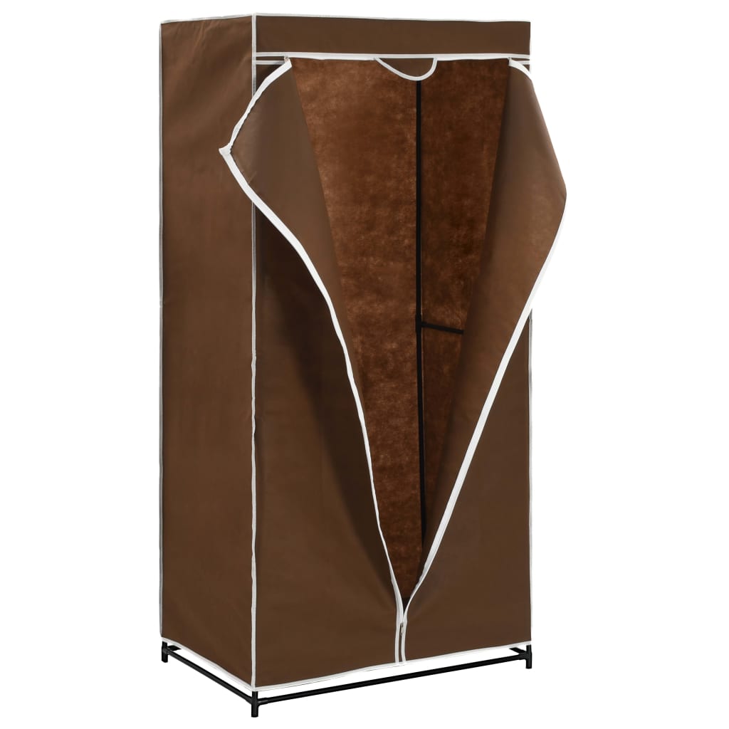 2 pcs Garde-robes 75x50x160 cm #couleur_marron
