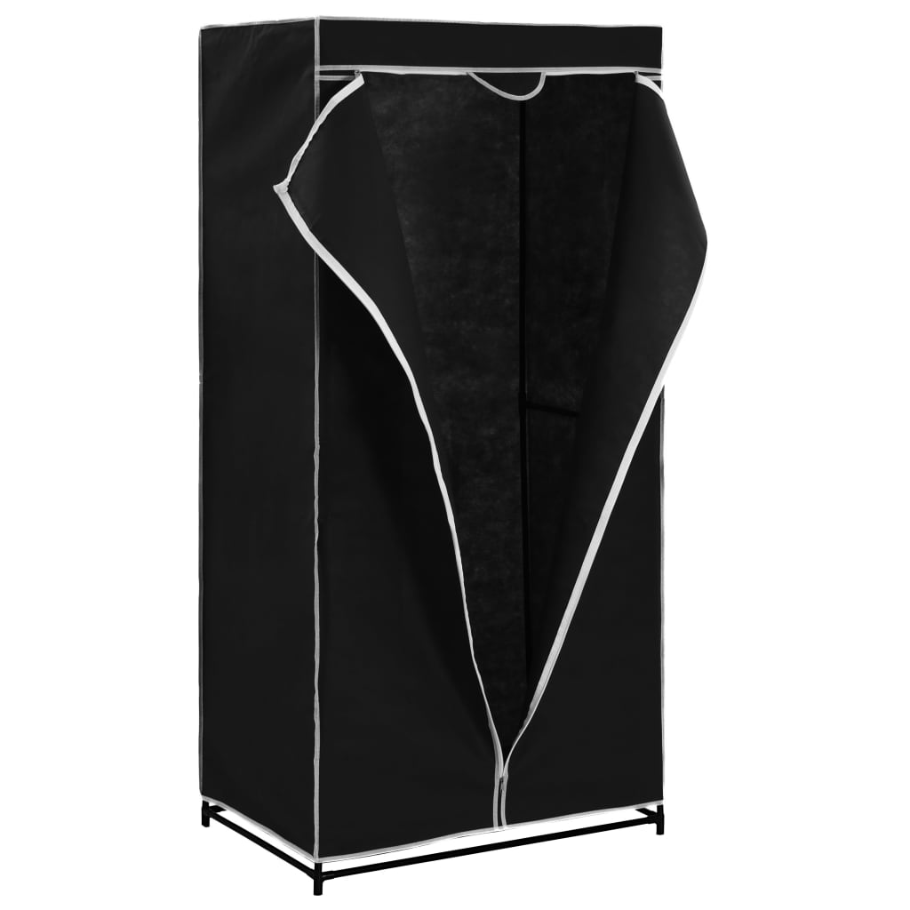 2 pcs Garde-robes 75x50x160 cm #couleur_noir