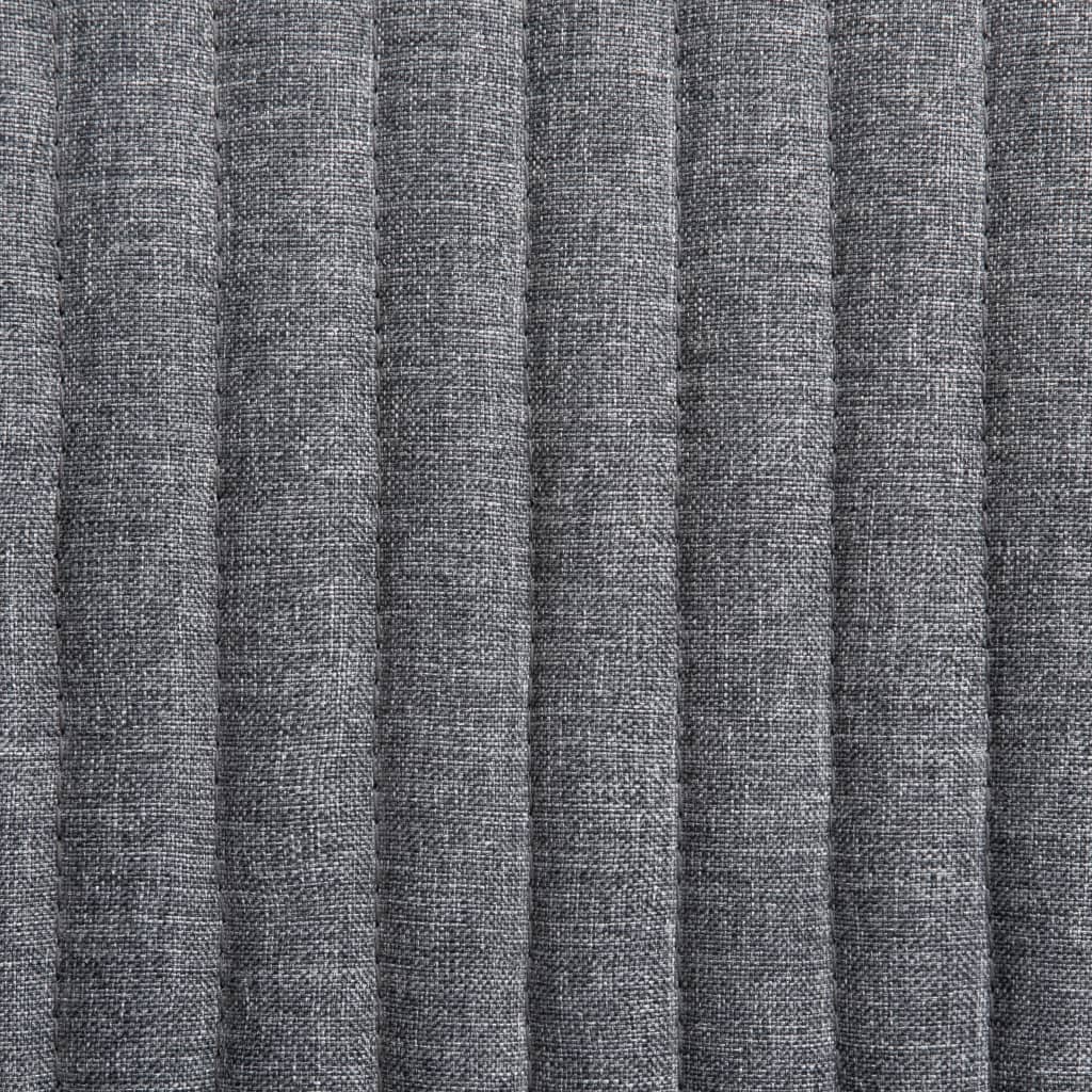 Chaises à manger lot de 2 tissu #couleur_gris foncé