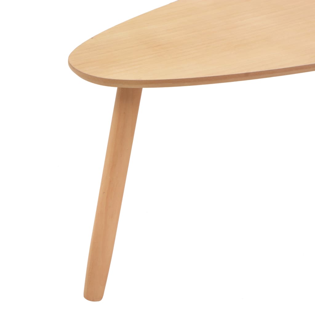 Table basse gigogne design en Bois de pin massif marron #couleur_marron