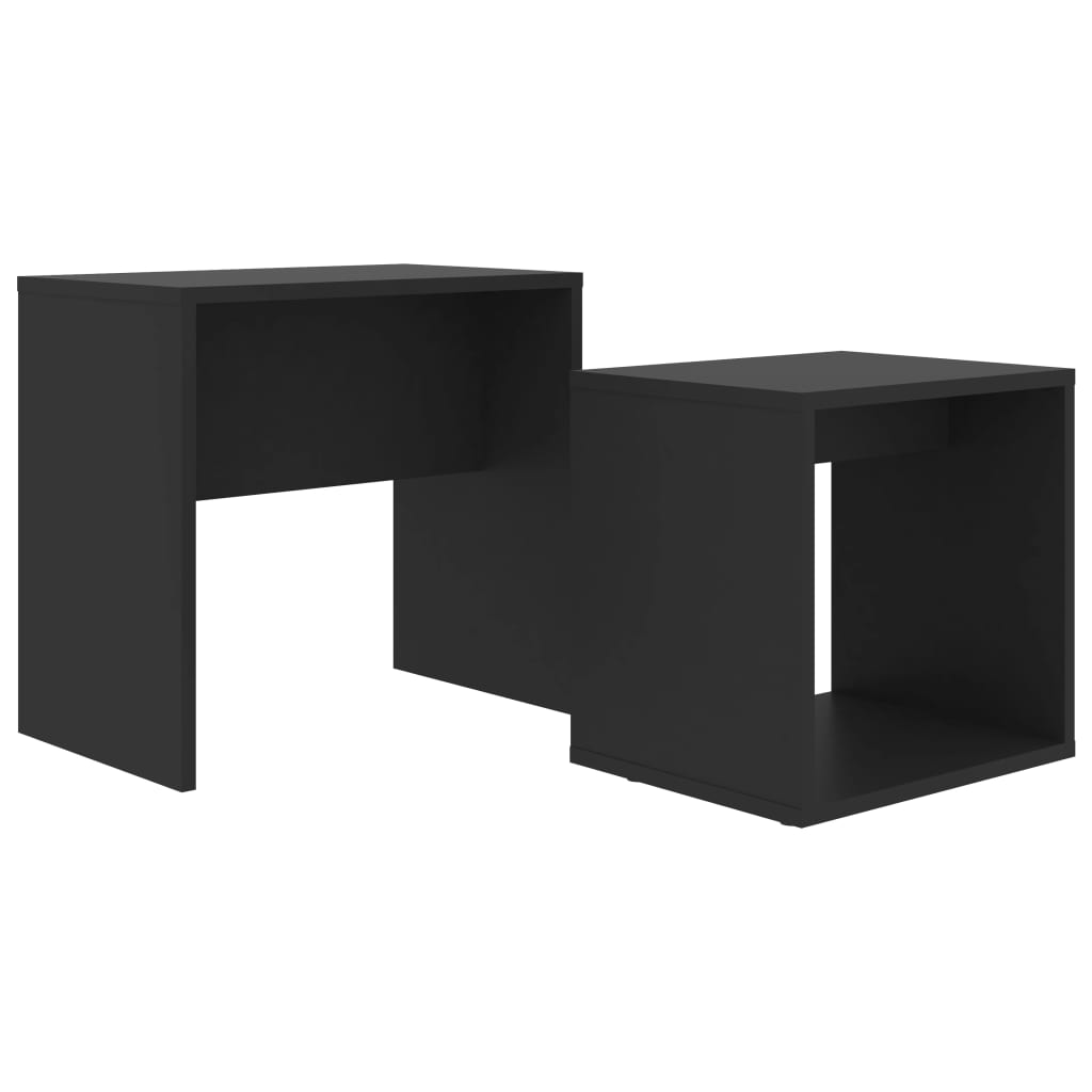 Ensemble de tables basses 48x30x45 cm Aggloméré #couleur_noir