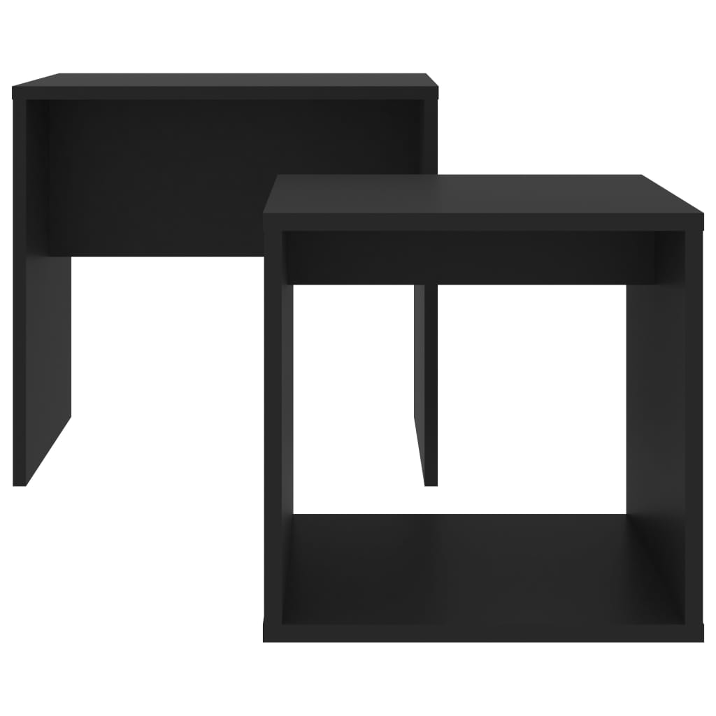 Ensemble de tables basses 48x30x45 cm Aggloméré #couleur_noir