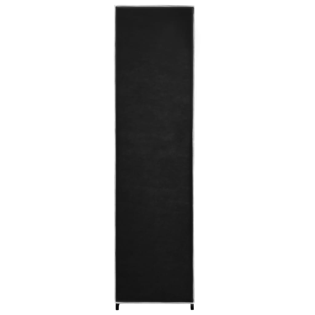 Garde-robe avec 4 compartiments 175x45x170 cm #couleur_noir
