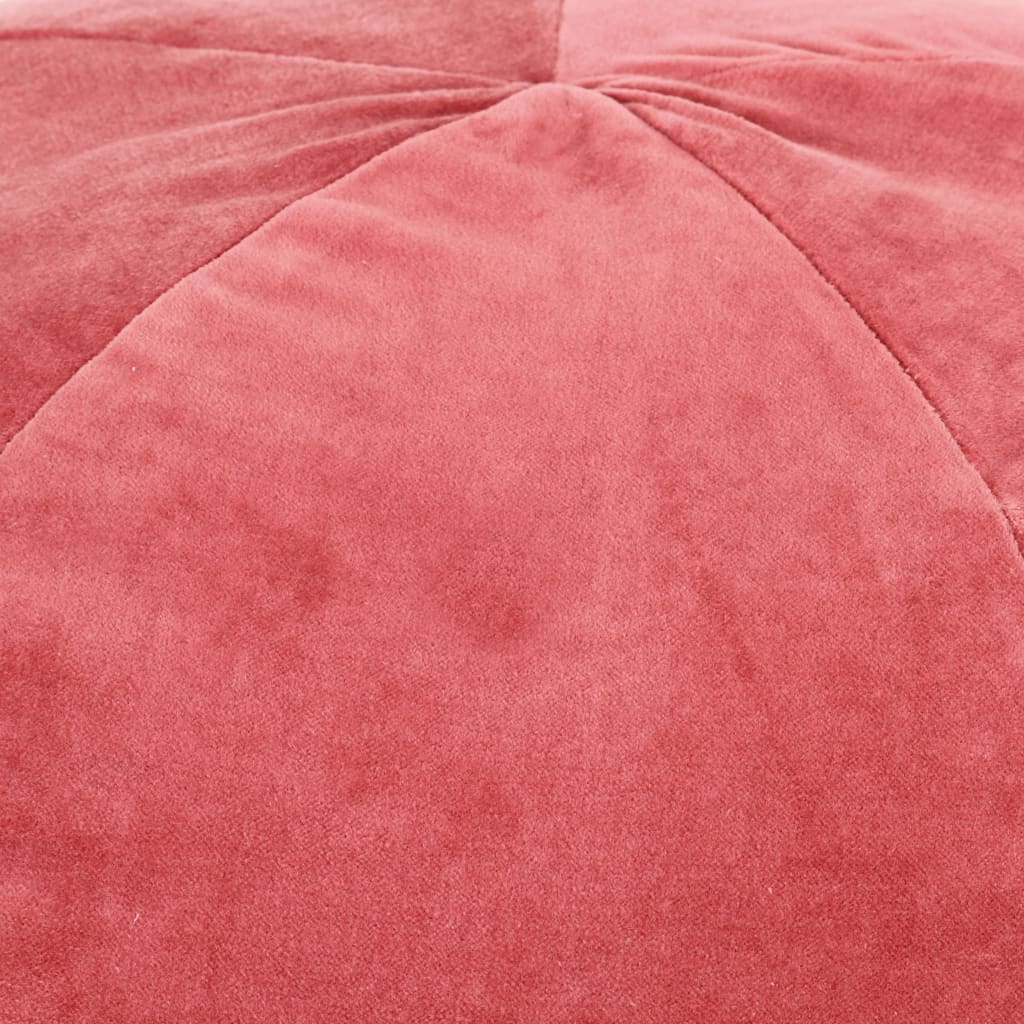 Pouf Velours de coton 50 x 35 cm #couleur_rose