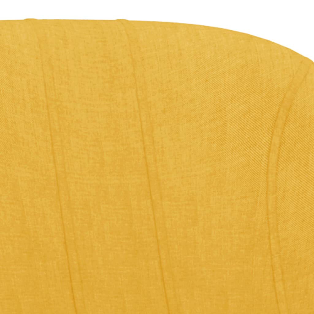 Tabourets de bar lot de 2 tissu #couleur_jaune moutarde
