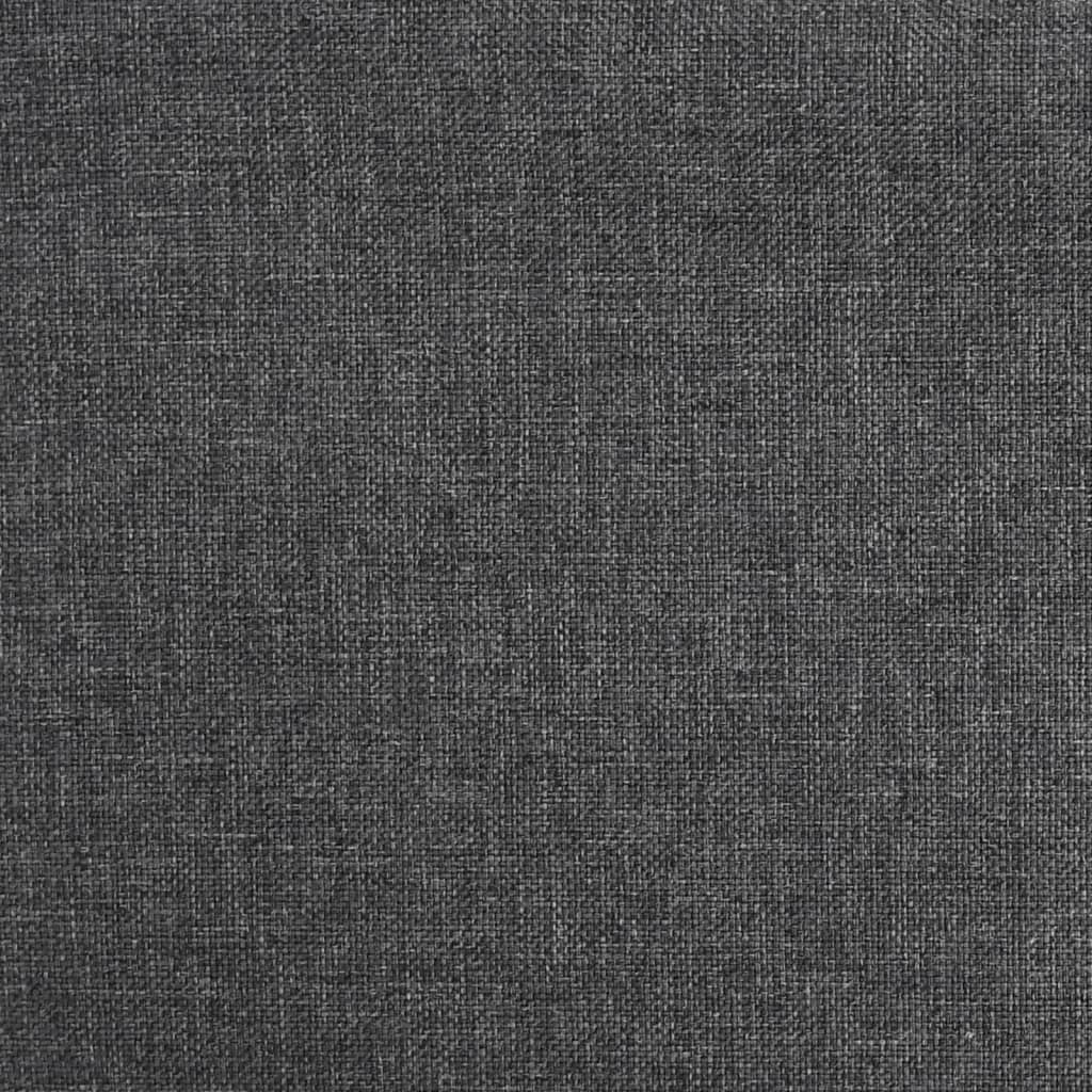 Tabourets de bar lot de 2 tissu #couleur_gris foncé
